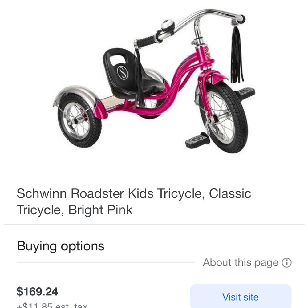 Schwinn Roadster Kids Tricycle, Classic Tricycle